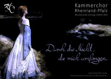 Durch die Nacht die mich umfangen | Kammerchor Rheinland-Pfalz | Projekt 25