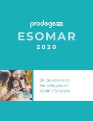 ProdegeMR ESOMAR 2020