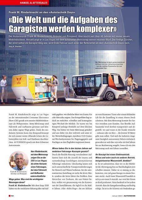 AUTOINSIDE Ausgabe 01 – Januar 2020