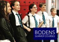 BODENS SUMMER COURSES 2020 BROCHURE