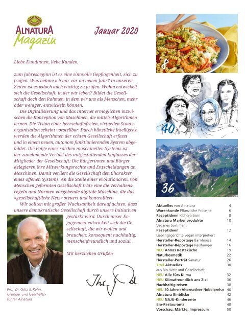 Alnatura Magazin Januar 2020