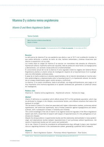 Vitamina D y sistema renina angiotensina - Y Castaño