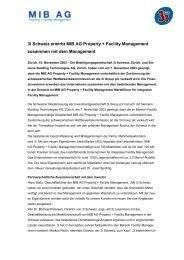 3i Schweiz erwirbt MIB AG Property + Facility Management ...