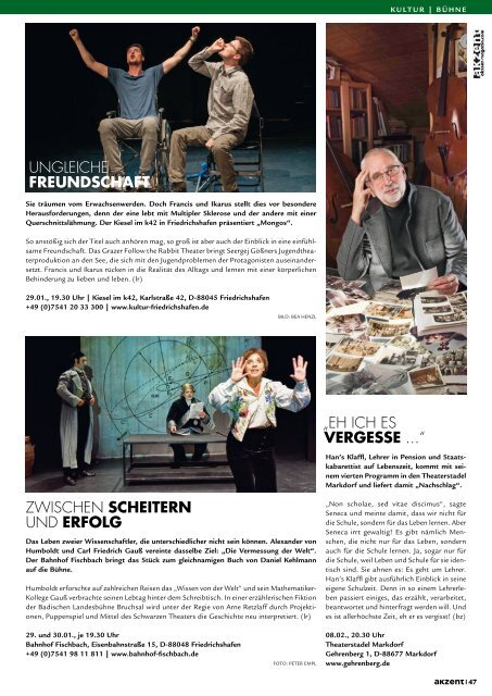 akzent Magazin Januar '20 Bodensee-Oberschwaben
