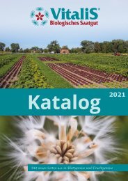 Katalog Biologisches Saatgut 2021