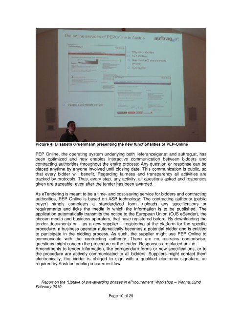 eProcurement Forum Uptake of pre-awarding phases ... - ePractice.eu