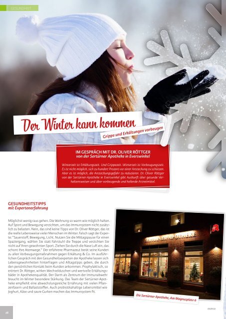 Töfte Regionsmagazin 12/2019 - Wir wünschen einen guten Rutsch!