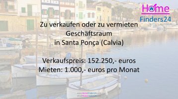 Zu verkaufen oder zu vermieten ein Geschäftslokal in Santa Ponça, Calvia auf Mallorca (LOC0008)