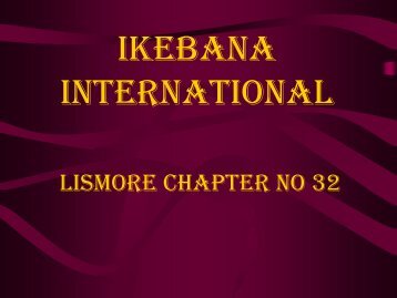 Ikebana international - Lismore