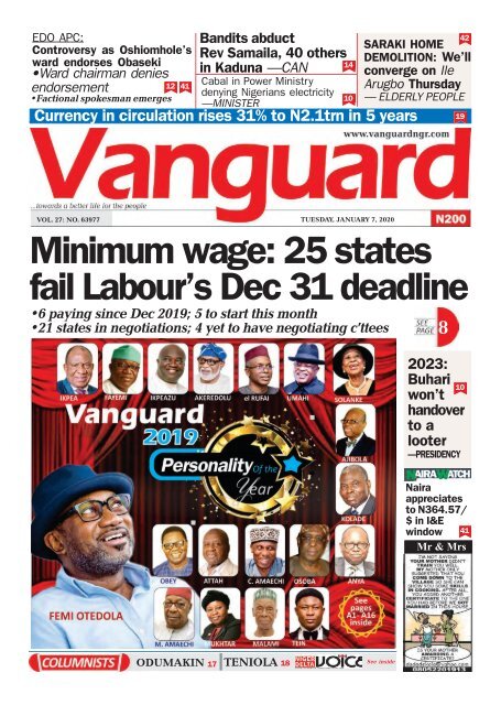 07012020 - Minimum wage: 25 states fail Labour's Dec 31 deadline