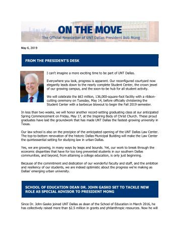 May 2019 - On The Move