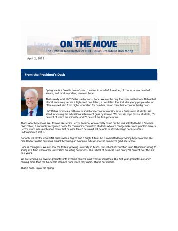 April 2019 - On The Move