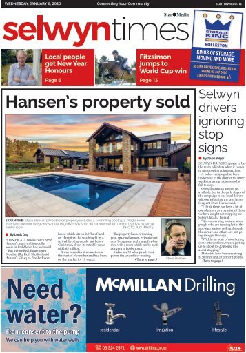 Selwyn Times: January 08, 2020