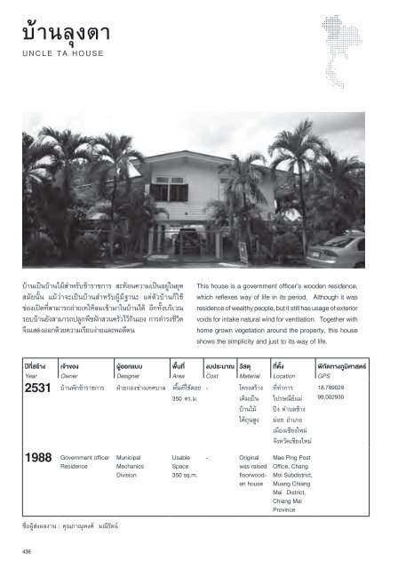 บ้านเรือนถิ่นไทยในช่วงเจ็ดทศวรรษ 2489-2559