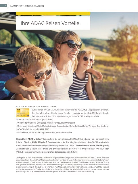 ADAC Reisen Campingwelten für Familien