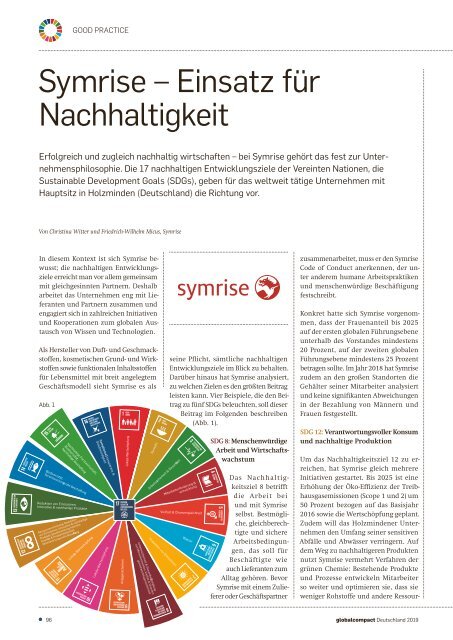 Global Compact Jahrbuch 2019: SDGs und Agenda 2030