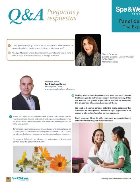 Spa & Wellness MexiCaribe 36, Invierno 2019/20