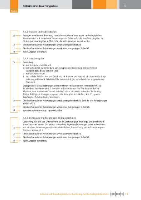 Kriterien und Bewertungsskala zur Beurteilung - Institut für ...
