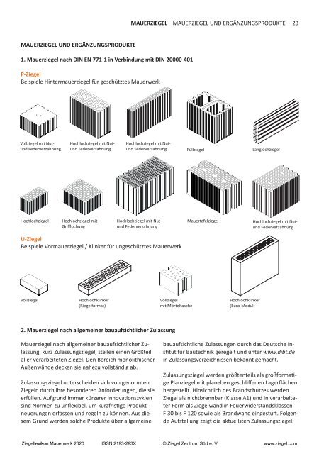 Ziegellexikon 2020