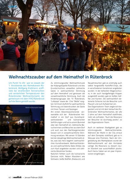 Emsblick Haren - Heft 54  (Januar/Februar 2020)