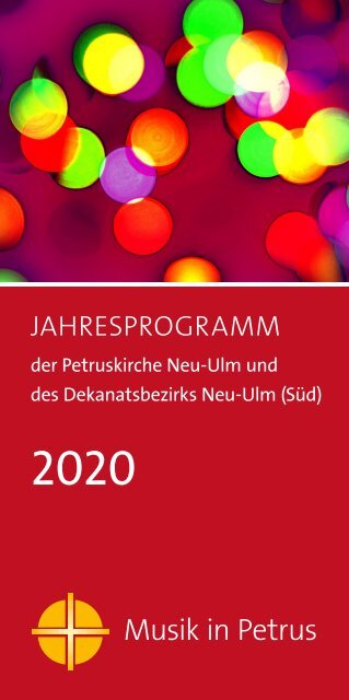 Musik in Petrus - Jahresprogramm 2020
