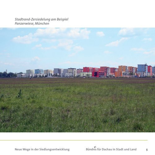 Buendnis-Programm: Siedlungsentwicklung