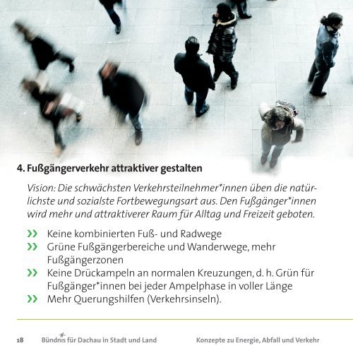 Buendnis-Programm: Energie, Abfall und Verkehr