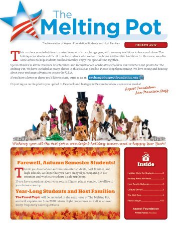 Melting Pot Holiday 2019