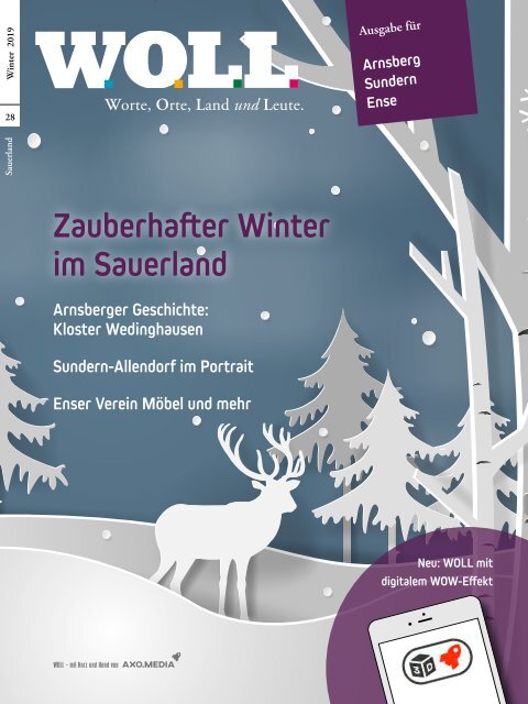 WOLL Magazin für Arnsberg, Sundern und Ense // Winter 2019