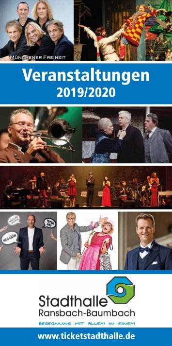 Veranstaltungskalender der Stadthalle Ransbach-Baumbach 2019/2020