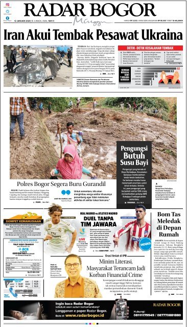 Epaper Radar Bogor Edisi 12 Januari 2020