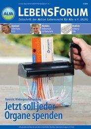 ALfA e.V. Magazin – LebensForum | 126 2/2018