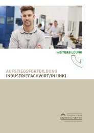 Aufstiegsfortbildung Industriefachwirt (IHK)