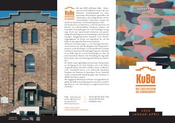 Programmfolder KuBa Saarbrücken Januar-April