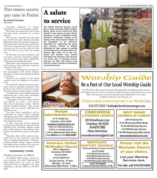 Westside Messenger - January 12th, 2020