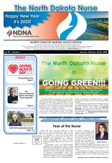 North Dakota Nurse - January 2020