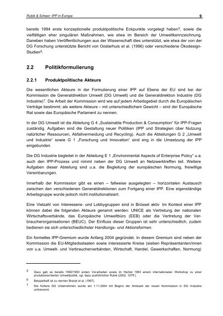 Integrierte Produktpolitik (IPP) - Institut für ökologische ...