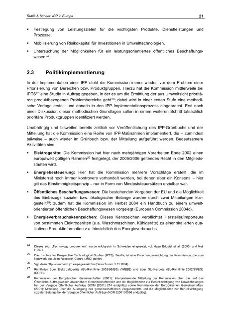 Integrierte Produktpolitik (IPP) - Institut für ökologische ...