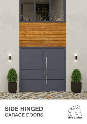 Side hinged garage doors