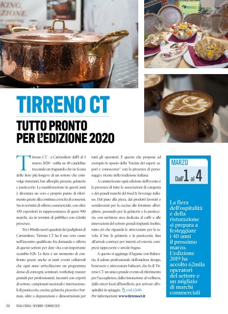 Italia a Tavola Gennaio 2020