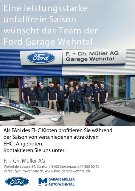 EHC Kloten Saisonprogramm 2019/20