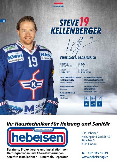 EHC Kloten Saisonprogramm 2019/20