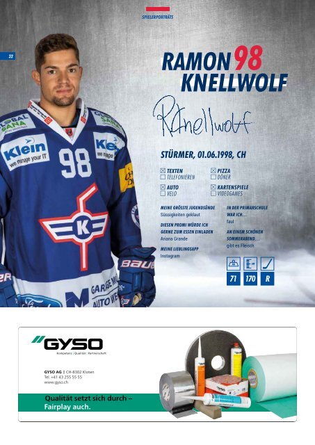 EHC Kloten Saisonprogramm 2019/20