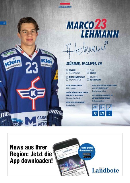 EHC Kloten Saisonprogramm 2019/20