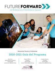 FutureForward 2020-2021 Program Guide - Spanish