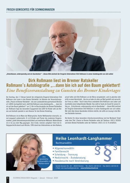 SCHWACHHAUSEN Magazin | Januar-Februar 2020