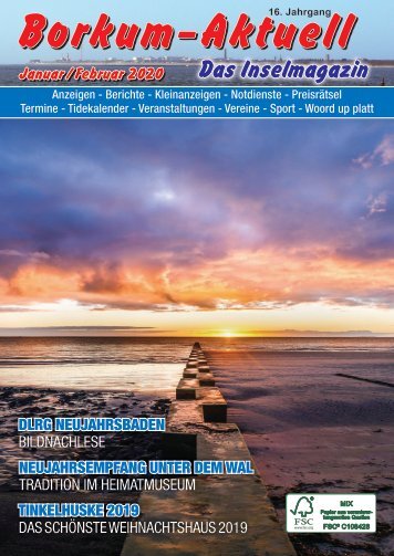 Januar/Februar  2020   Borkum-Aktuell - Das Inselmagazin