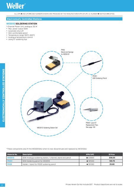 2019 WELLER ELECTRONICS CATALOGUE