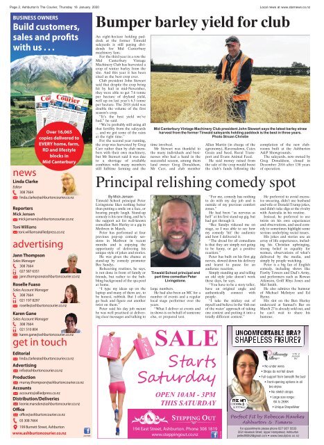 Ashburton Courier: January 16, 2020