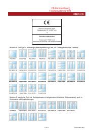 CE-Kennzeichnung Fenstersystem KF500 - Internorm-Fenster AG